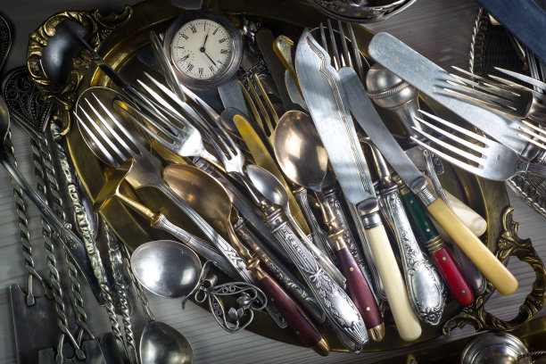 古董silverware.Vintage。图片下载