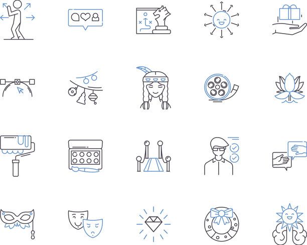 爱好和假期概述图标收集图片下载