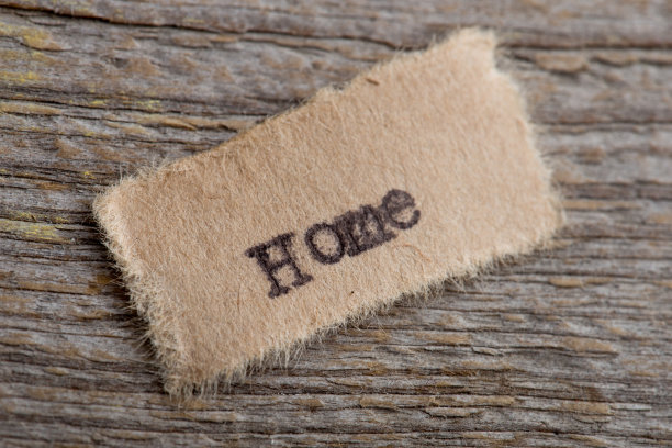 纸上的家庭类型文本，房地产概念图片下载