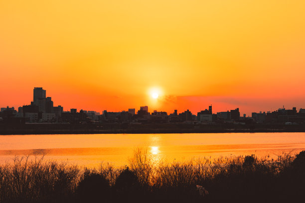 傍晚的东京市景图片下载