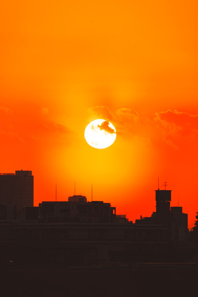 傍晚的东京市景图片下载