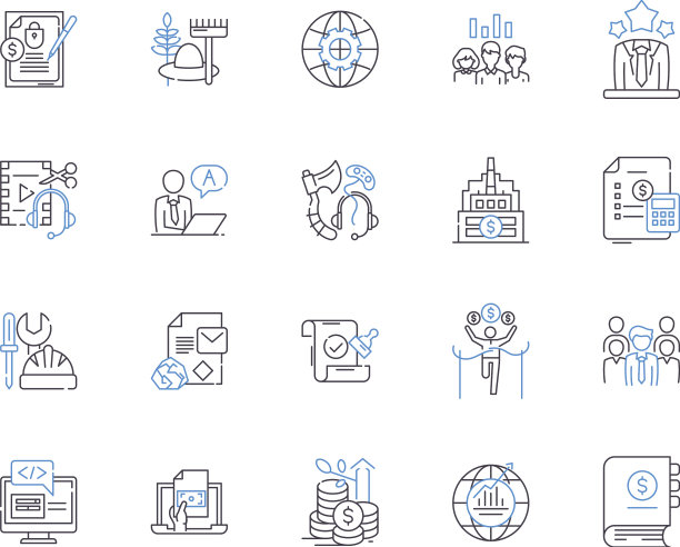 商业和专业概述图标收集图片下载