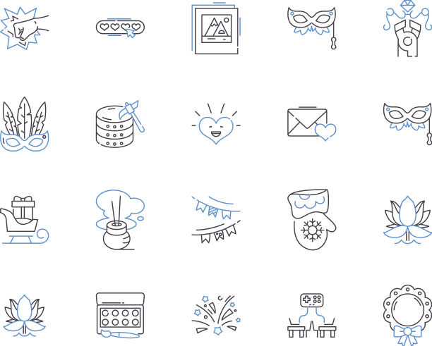 创意休闲轮廓图标集合图片下载