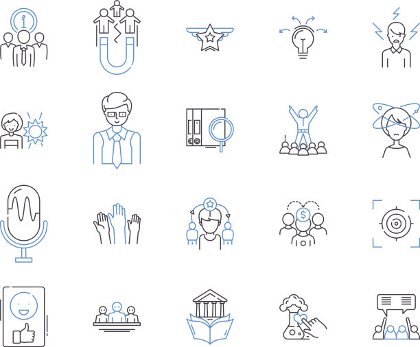 创业教育大纲图标集合图片下载