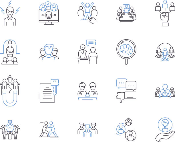 商业教练大纲图标集合图片下载