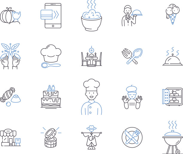 面包店业务大纲图标集面包店图片下载