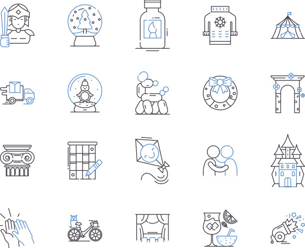 创意休闲轮廓图标集合图片下载