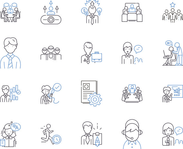 经理和职业生涯概述图标收集图片下载