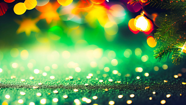 圣诞，光，光，背景材料，散景，装饰，闪闪发光，壁纸，梦幻，浪漫，幻想，派对，喜怒无常，圣诞树，圣诞老人，礼物，雪，冬天，节日，照明，五颜六色，闪闪发光，雪花，雪花家居装饰图片下载