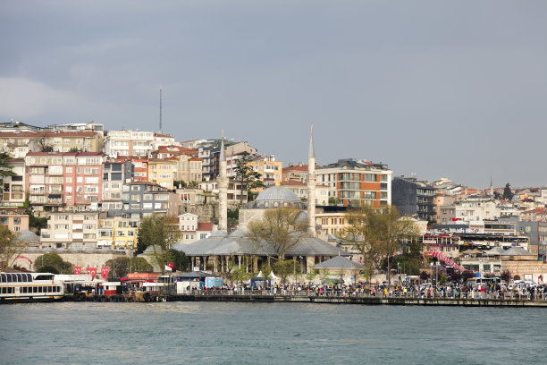 伊斯坦布尔的城市景观，马尔马拉海，土耳其图片下载