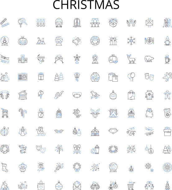 圣诞轮廓图标收集圣诞圣诞图片下载