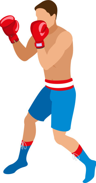 拳击手等距图片下载