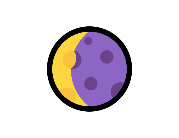 在白色背景上的新月矢量图标。新月表情符号插图。孤立的新月矢量表情符号图片下载