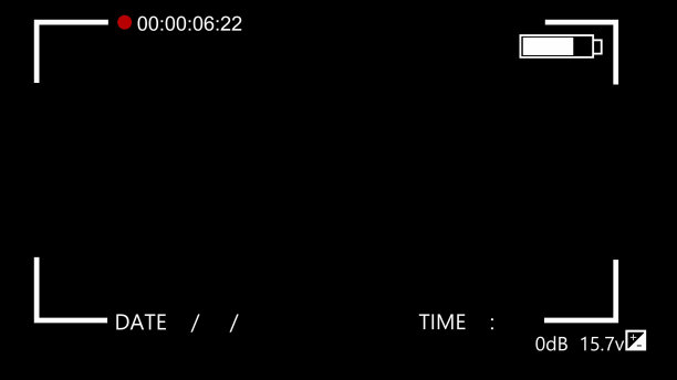 相机记录帧黑色背景。摄像机记录屏幕。图片下载