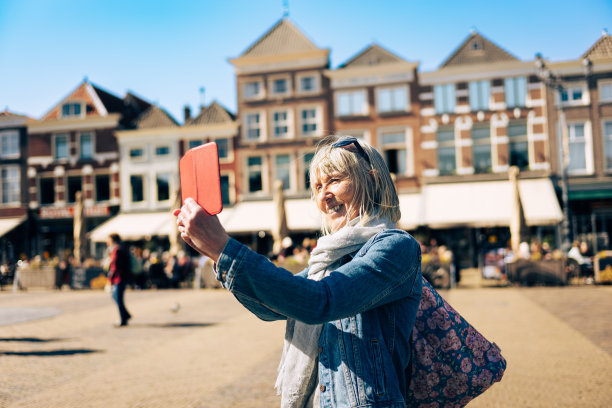 市场，代尔夫特，荷兰图片下载