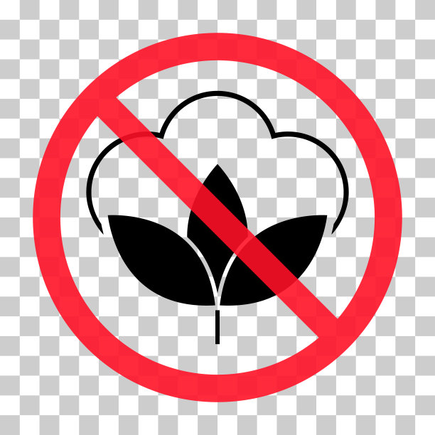 棉花有机图标，服装符号自然符号，网页图形矢量插图图片下载