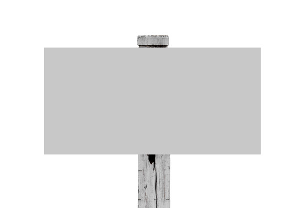 白色的盘子放在木桩上，孤立在白色上。图片下载