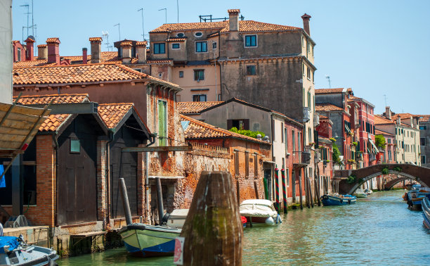 威尼斯的犹太区一个美丽的夏日图片下载
