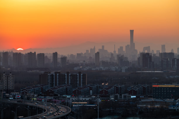 中国北京的天际线图片下载