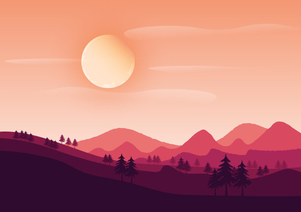 抽象景观山树背景图像图片下载