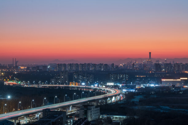 中国北京的天际线图片下载