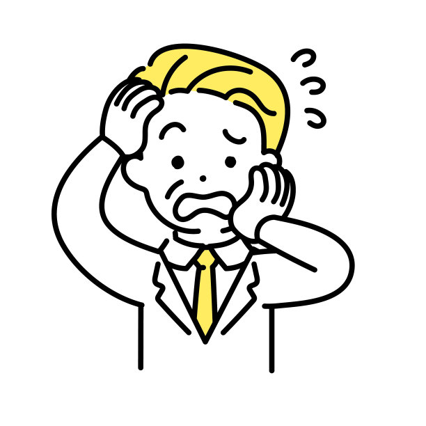 可爱人物插画系列_上班族_老年人_不耐烦图片下载