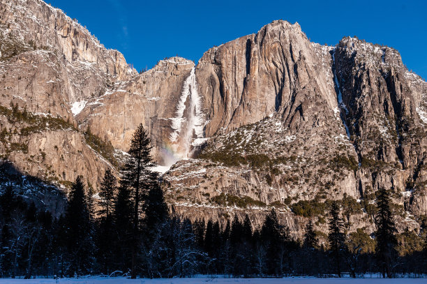 优胜美地的冬天图片下载