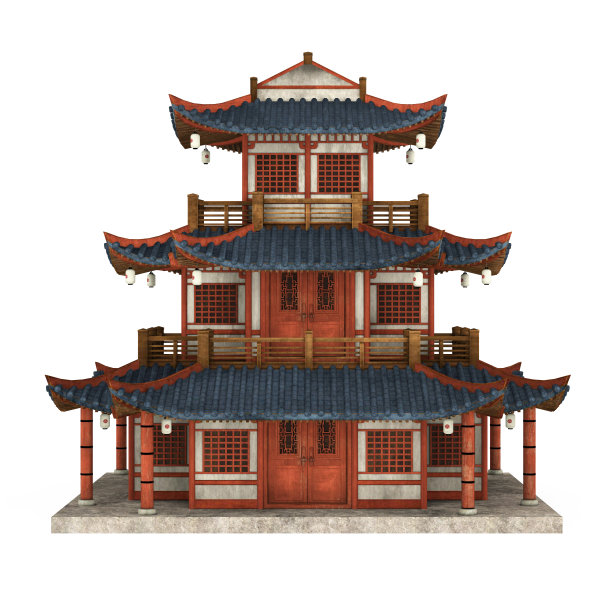 日本宝塔孤立图片下载