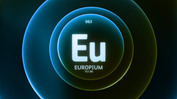 Europium Periodic Table Science Content Title Design Illustration Background图片下载