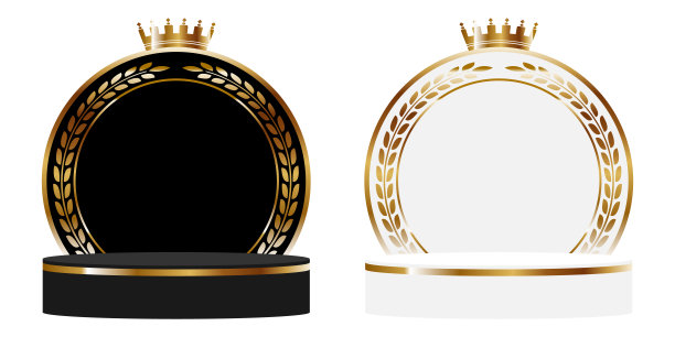 Luxury gold line pedestal图片下载