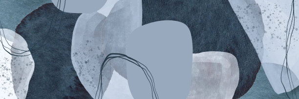 Abstract blue navy contemporary background. Modern Art. Spots, lines, strokes, splashes, texture brush. Hand drawn.图片下载