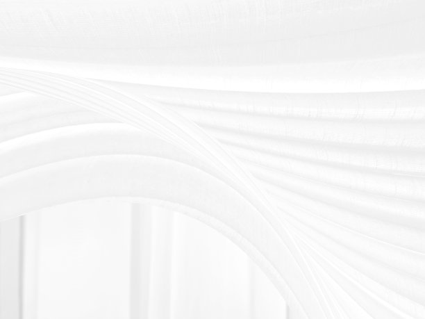 时尚柔软面料干净的纺织品编织美观抽象流畅的曲线形状装饰白色背景图片下载