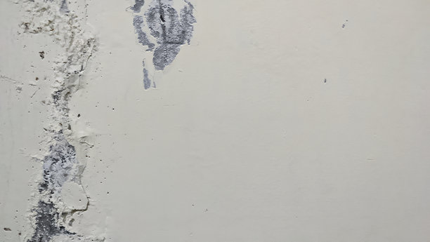 发霉的墙壁上油漆剥落图片下载