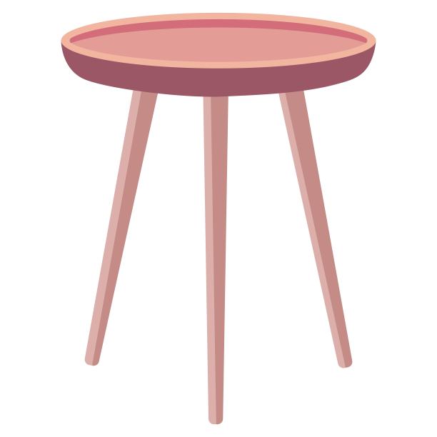 隔离茶几。矢量插图。图片下载