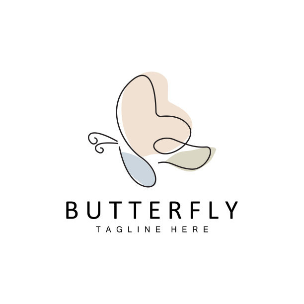 采购产品蝴蝶标志，动物设计与美丽的翅膀，装饰动物，产品品牌图片下载