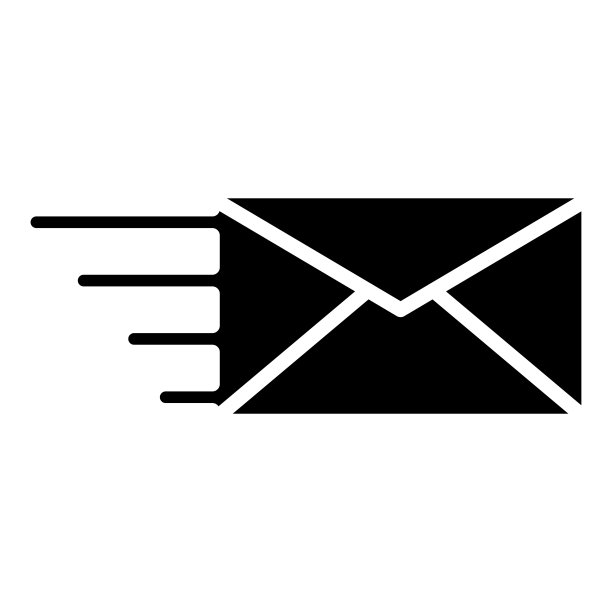 快速邮件图标行设计模板插图孤立图片下载