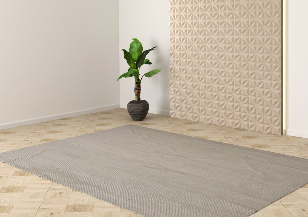 3D渲染现代室内空房间图片下载