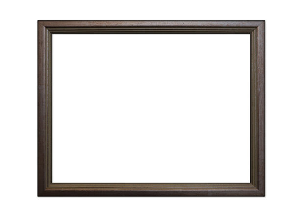 天然棕色木框图片下载