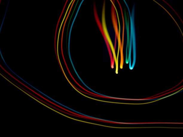 使用原色的光绘画技术的平面设计图片下载