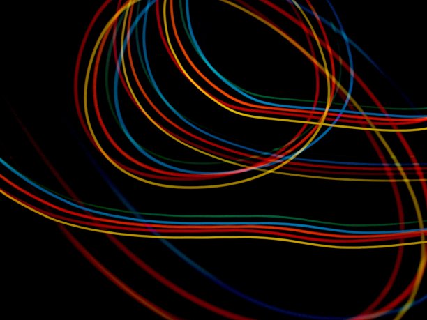 使用原色的光绘画技术的平面设计图片下载