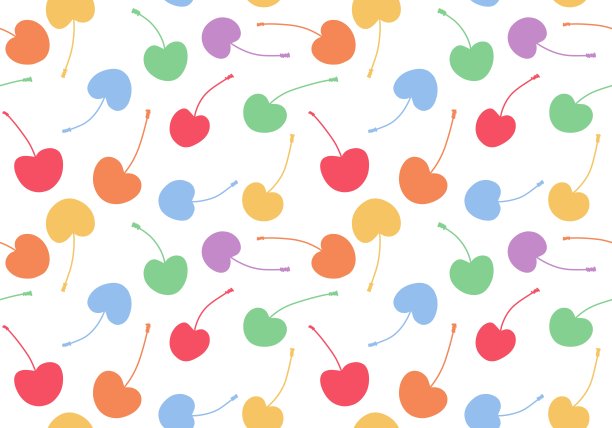 夏季水果无缝图案的孩子和面料图片下载