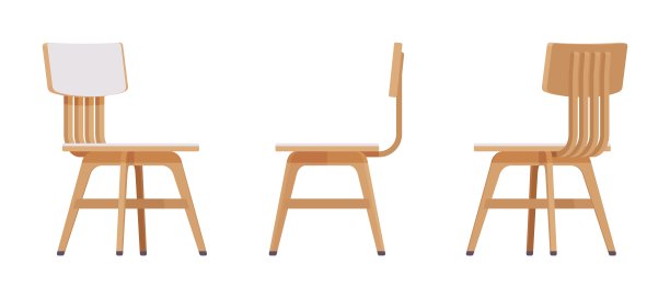 餐厅边椅家具设置在自然光图片下载