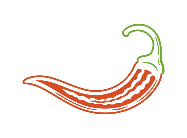 在白色背景上孤立的红辣椒图片下载