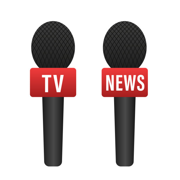 麦克风收集。逼真的麦克风与阴影。大众传媒，电视节目。音频会议和采访。广播。新闻。矢量图图片下载