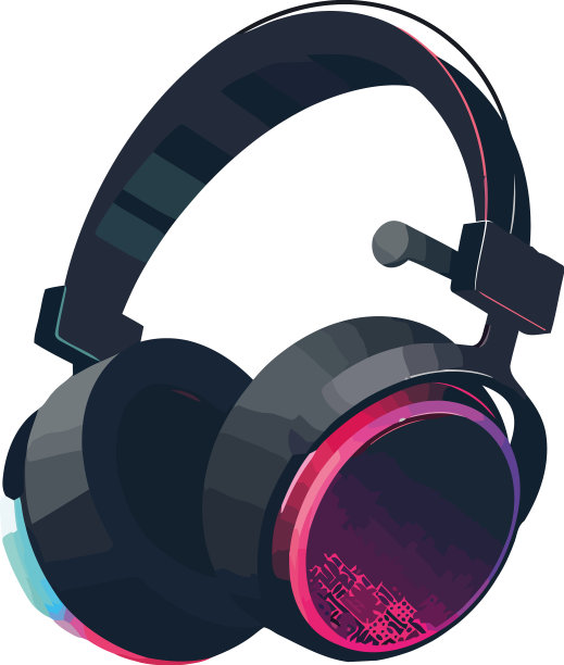 粉色耳机符号科技图片下载