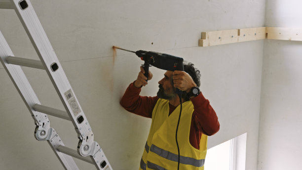 DIY，在家中安装木质夹层结构。图片下载