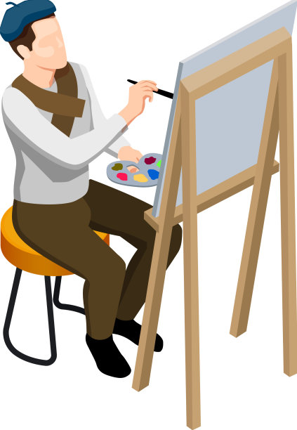 等距街头艺术家图片下载