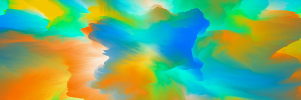 神奇的世界。超现实主义的景观。抽象的幻想背景。三维演示图片下载