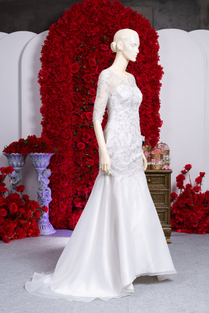 新娘婚纱复古风格的工作室图片下载