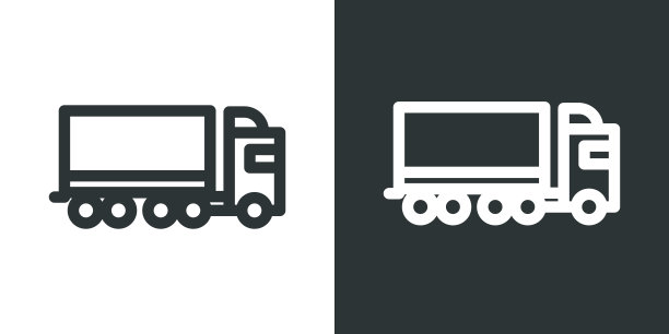 卡车。交通图标图片下载